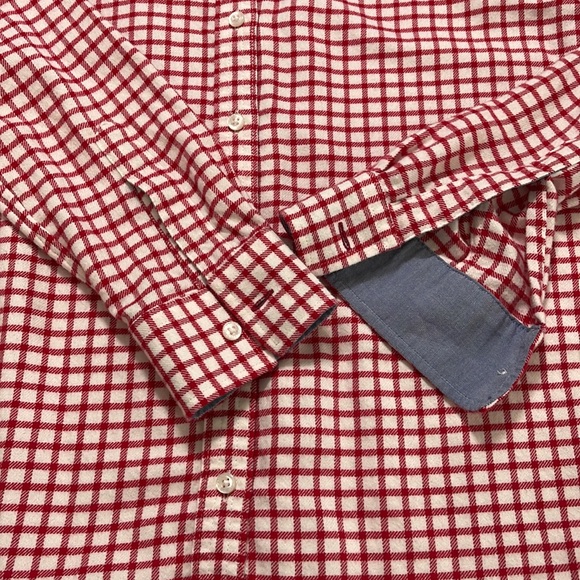 Lands End Plaid Cotton Button Shirt Size XS - Picture 8 of 9